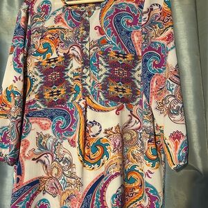 Valerie Stevens Multicolor Geometric Dress